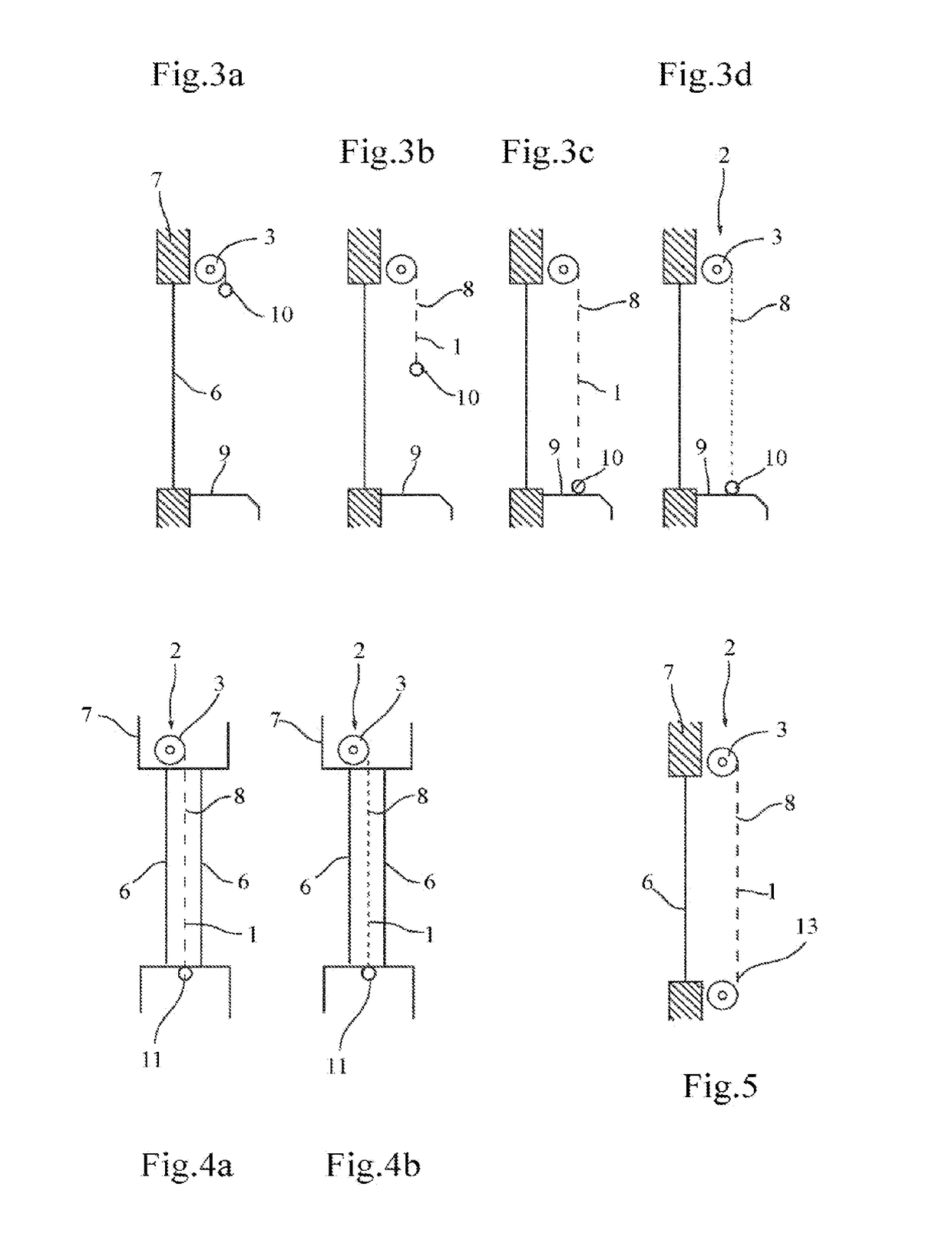 Method for controlling an elastic extensible screen having a variable degree of opening and suitable control device