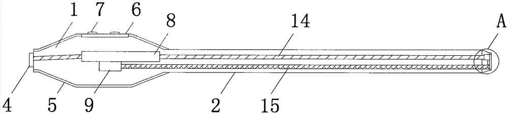 Clamping-type laparoscope with a lens having temperature-control antifogging function