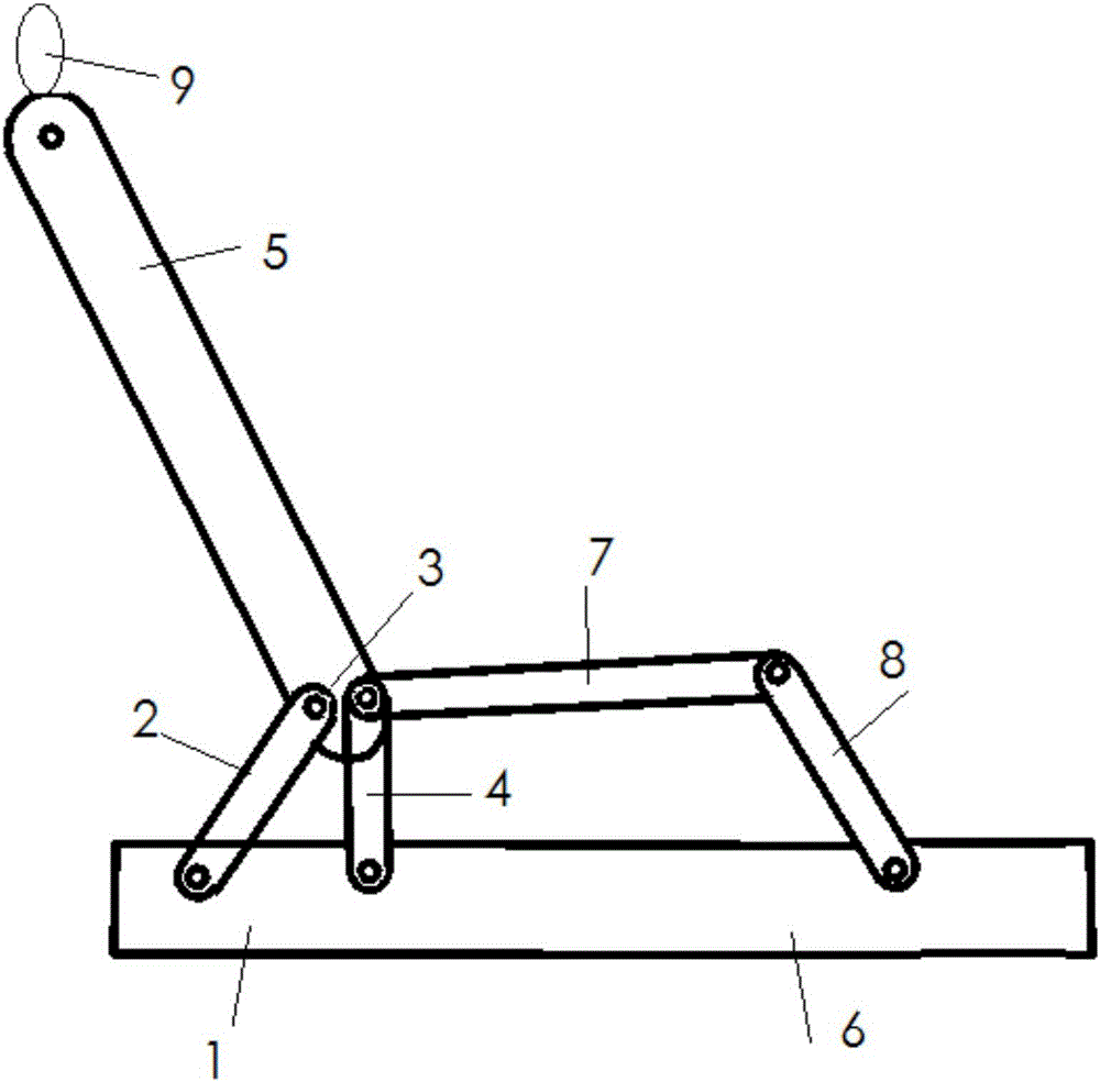 Rear-row seat folding mechanism capable of giving way backwards