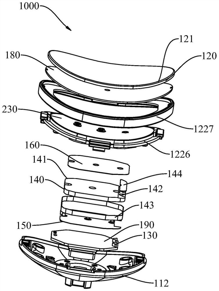 Gel assembly, massage head, neck massage instrument and wearable massage equipment