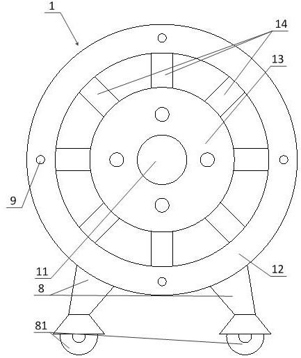 High-safety-performance steel strand paying-off device for construction