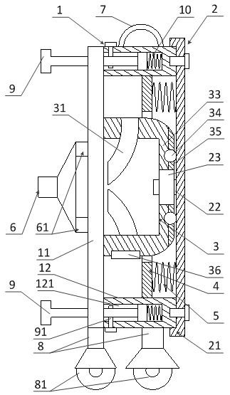 High-safety-performance steel strand paying-off device for construction