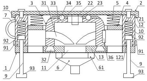 High-safety-performance steel strand paying-off device for construction