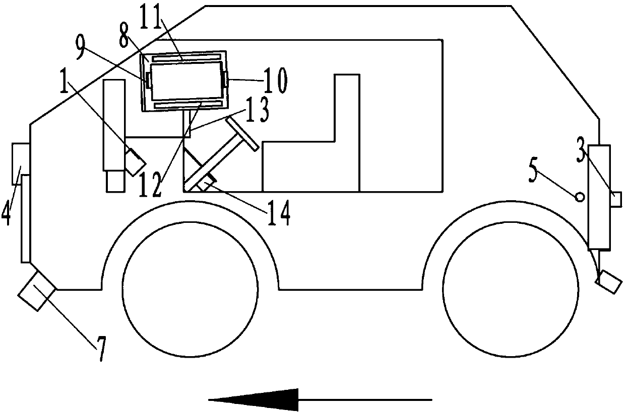 Method for achieving multi-image video combined display of commercial vehicle blind area