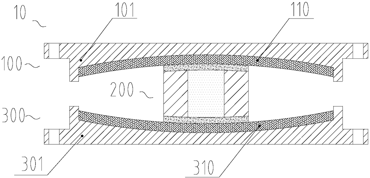 Eddy current magnetic resistance hyperboloid friction pendulum support