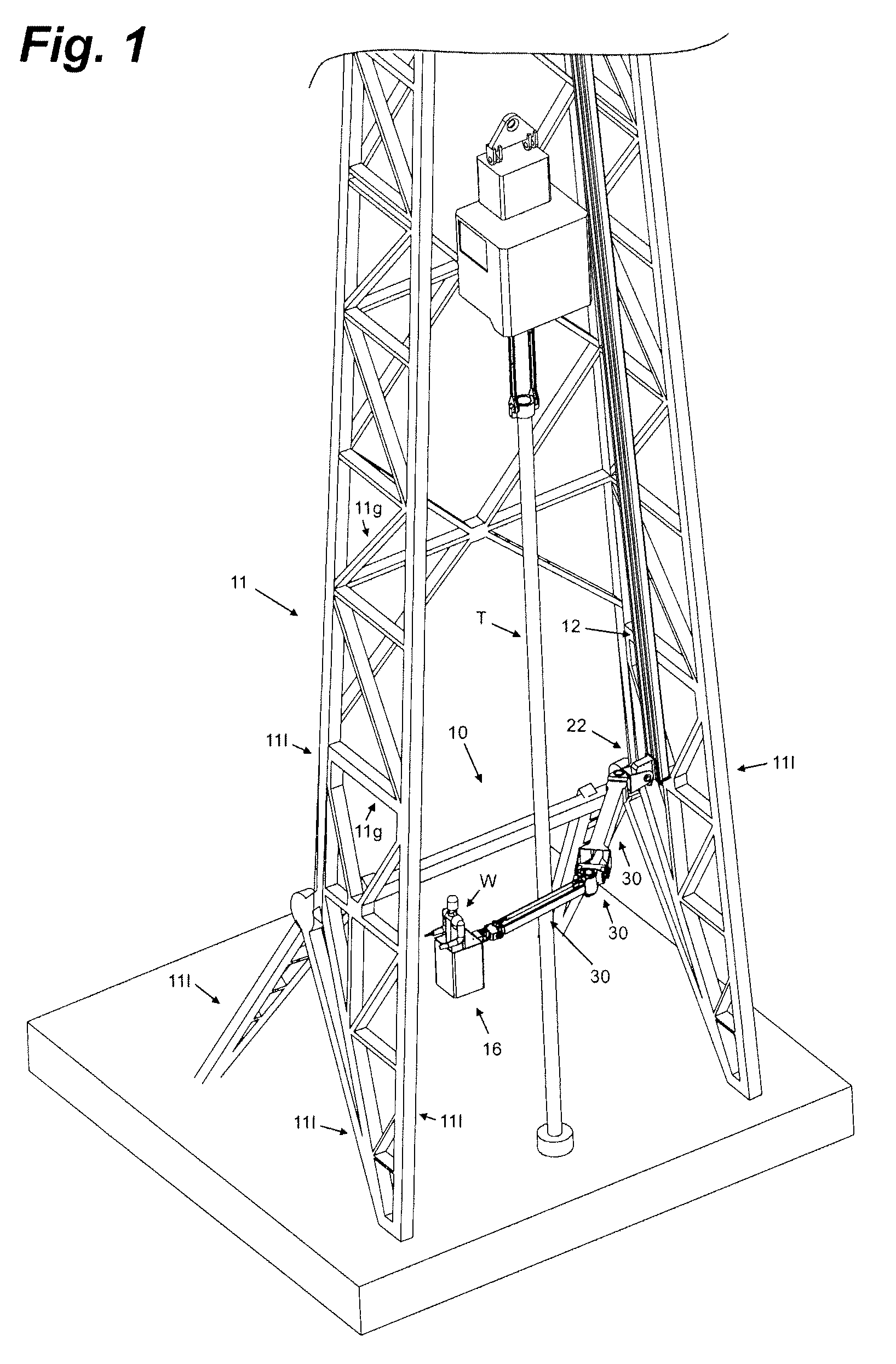 Adjustable work platform for pipe and casing stabbing operations