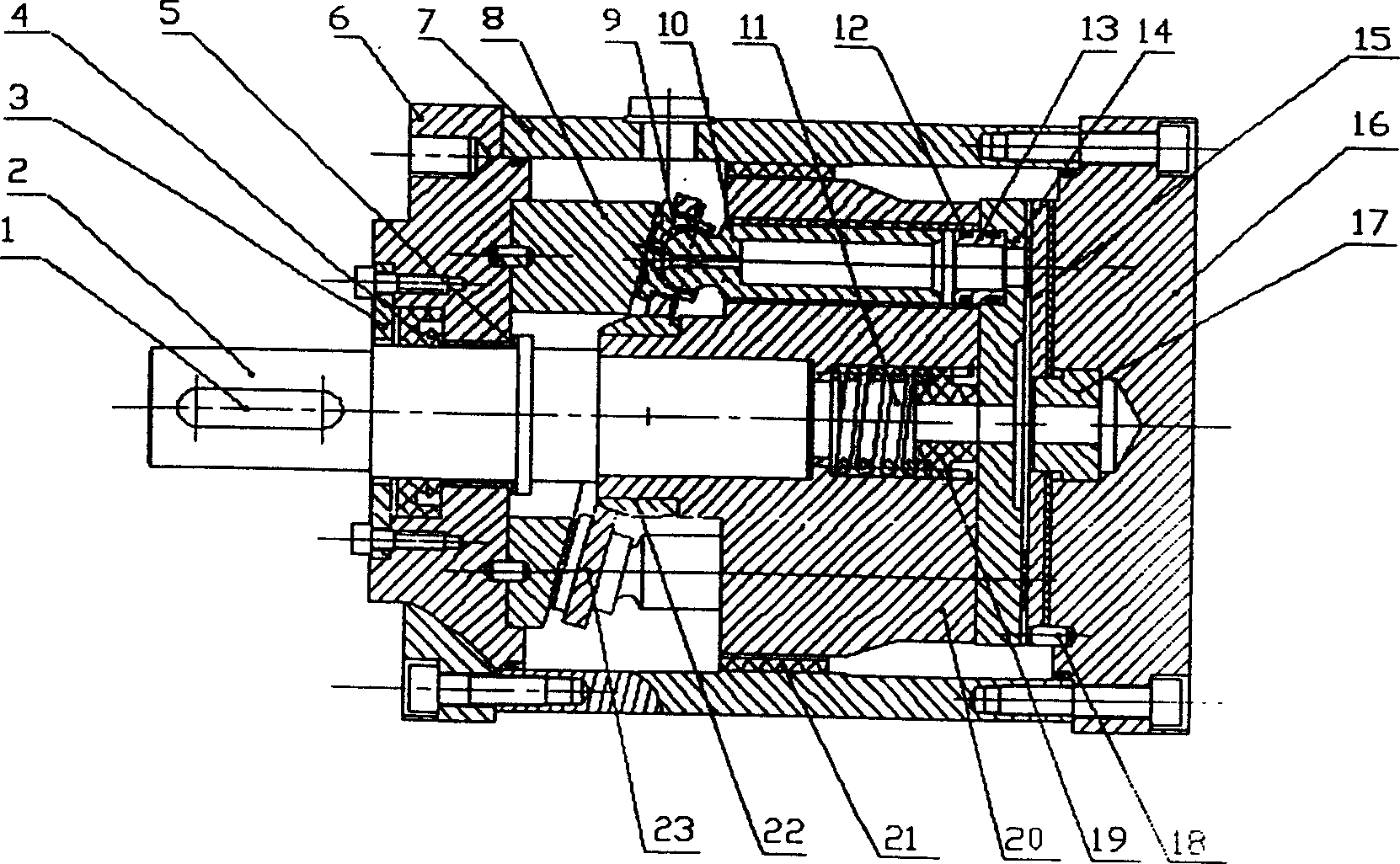 Pure water hydraulic axial plunger pump / motor by total water lubrication