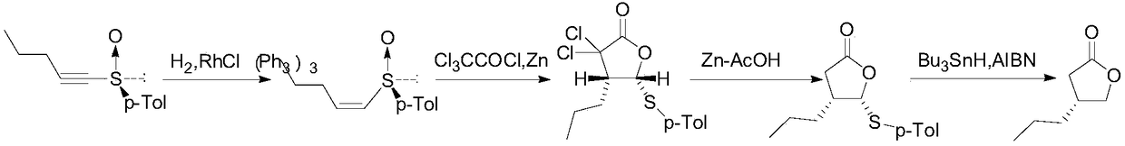 Optically pure (R)-4-n-propyl-dihydrofuran-2(3H)-one preparation method