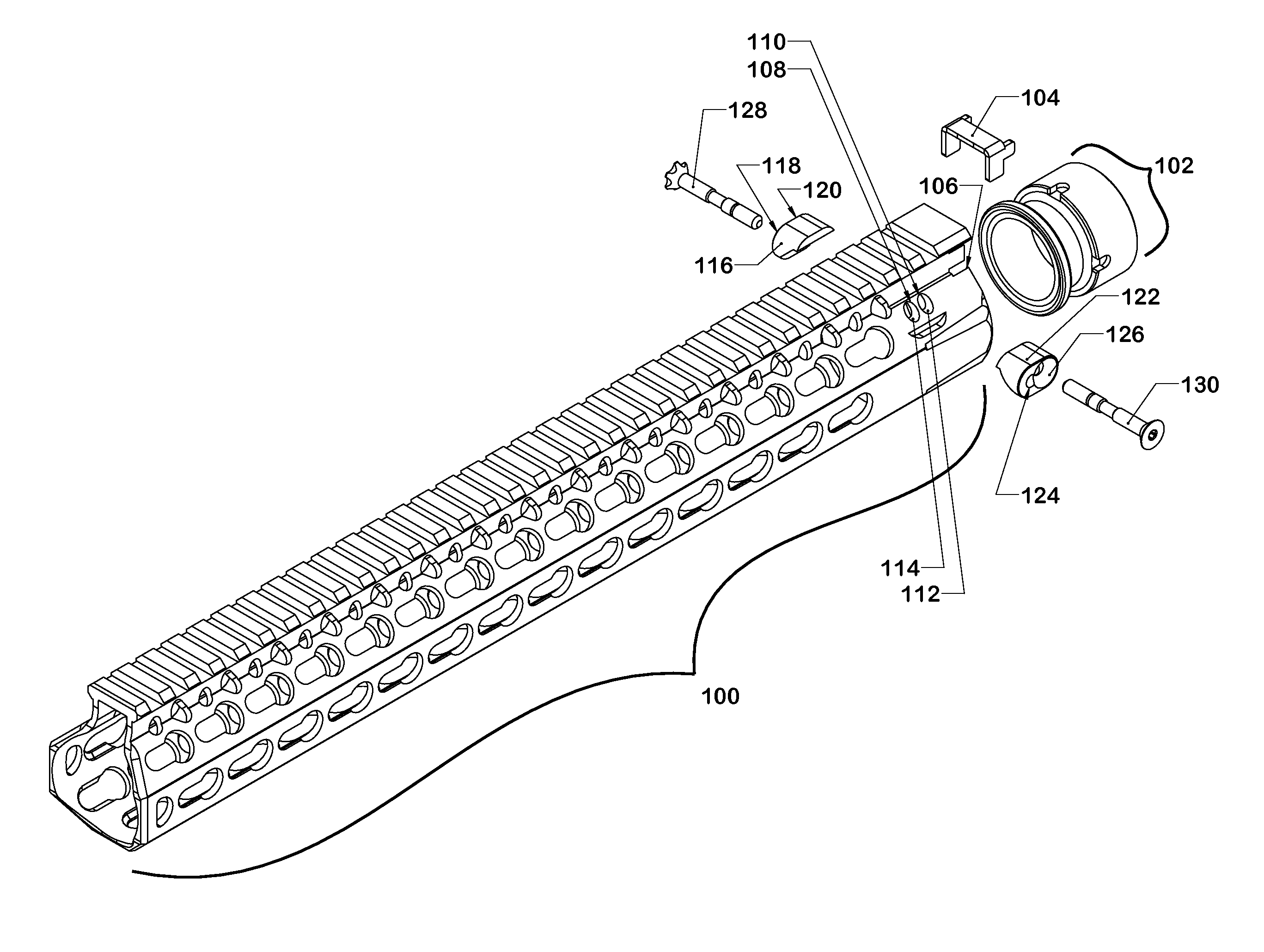 Firearm handguard assembly