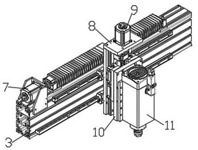 A surfacing welding gantry for spectacle plates