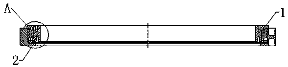 Large-caliber split type conductive slip ring suitable for high-humidity environment