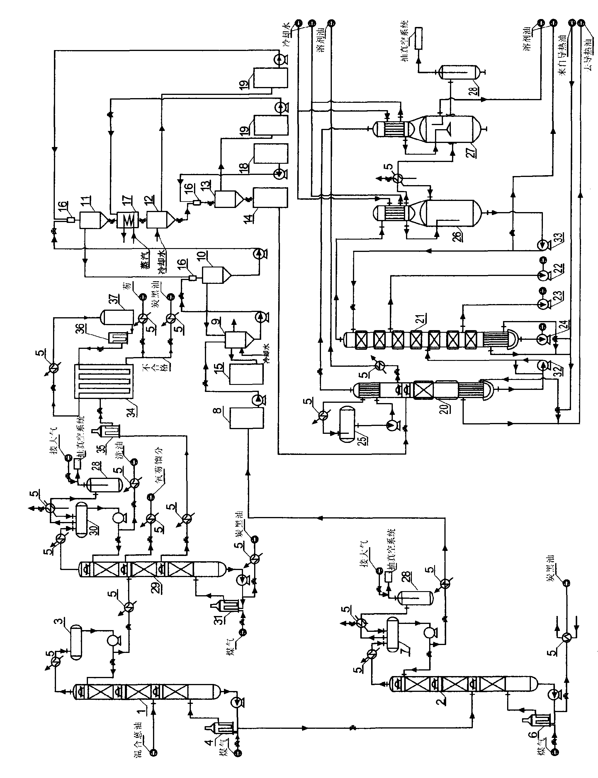 Method for extracting fluorene, anthracene and carbazole from mixed anthracene oil