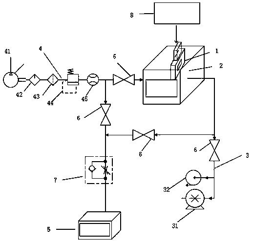 Method for detecting the number of fallen particles during working process of valve