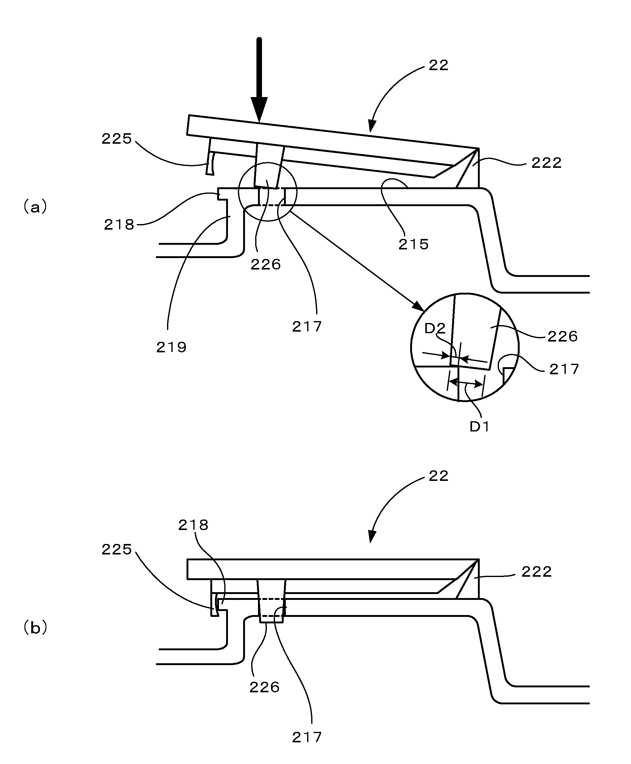 Lid and container provided therewith