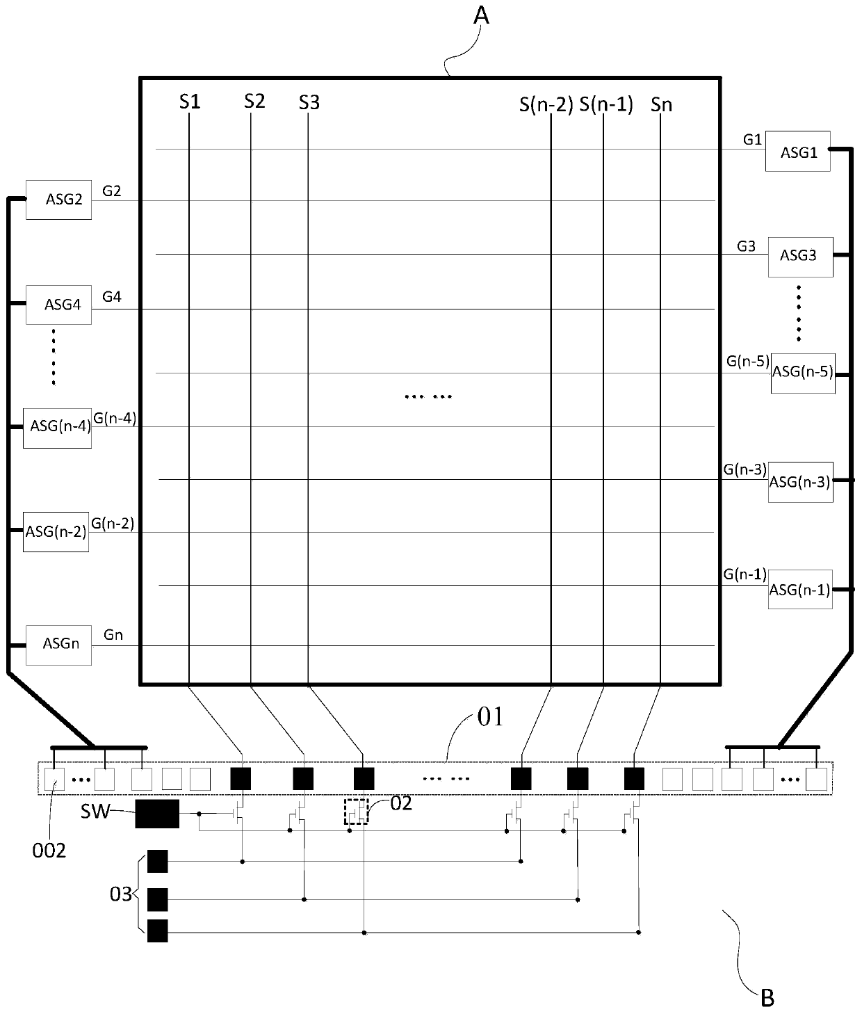 An array substrate, its driving method and display panel