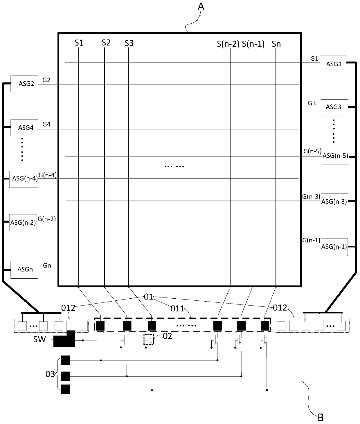 An array substrate, its driving method and display panel