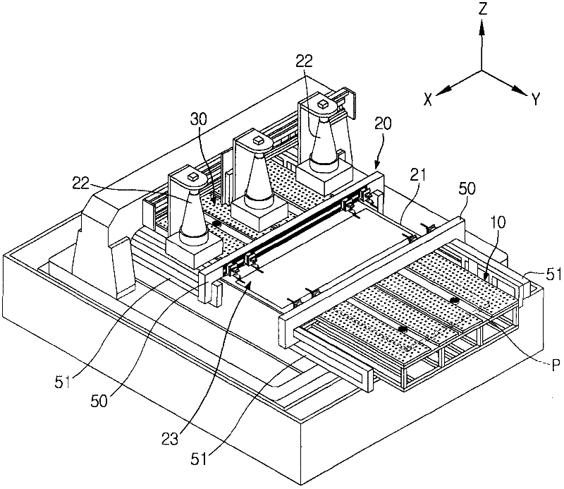 Array testing device