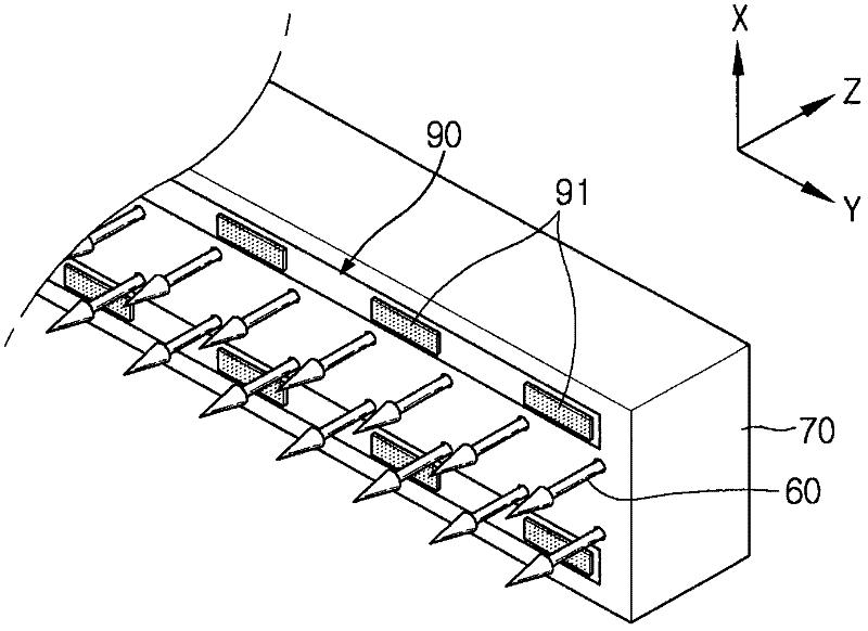 Array testing device