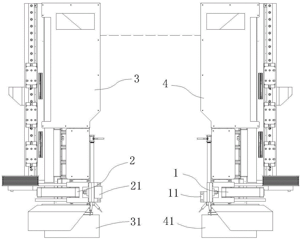 Method and device for installation and correction of linear rolling guide rail of grinding machine