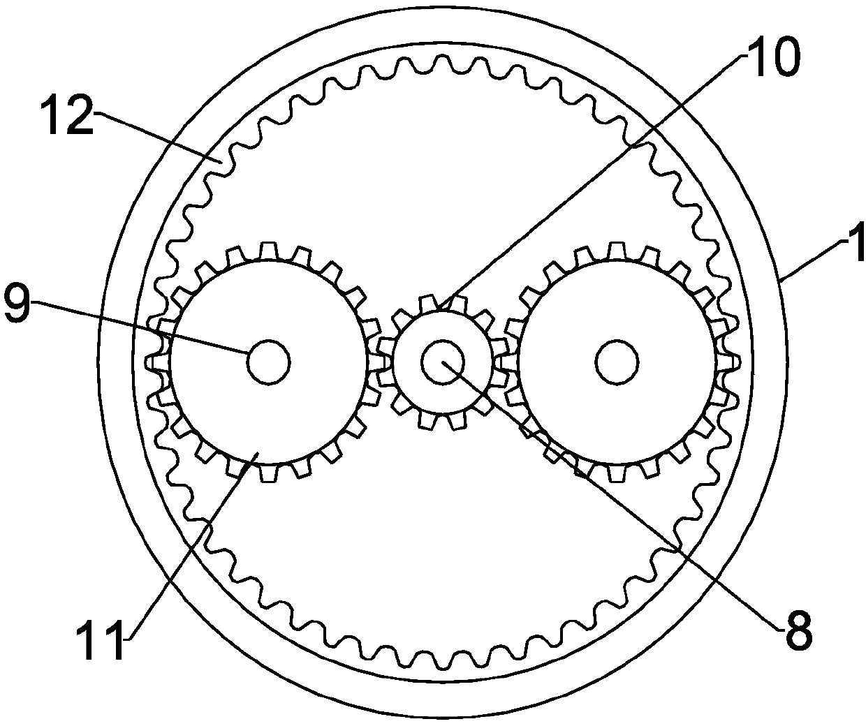 Multi-stage stirring and reconciliation device for lubricating oil