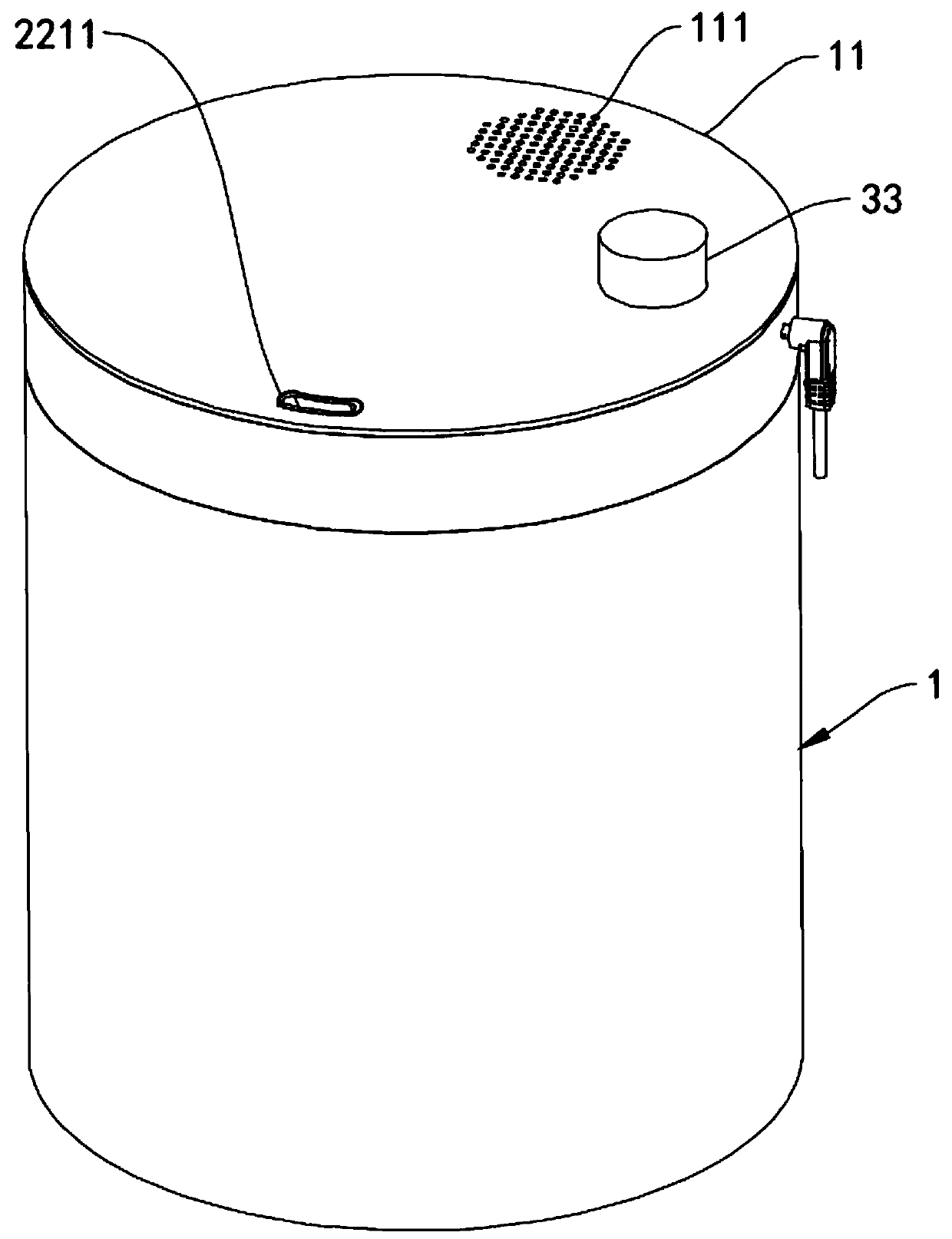 Overhead type upper water adding humidifier