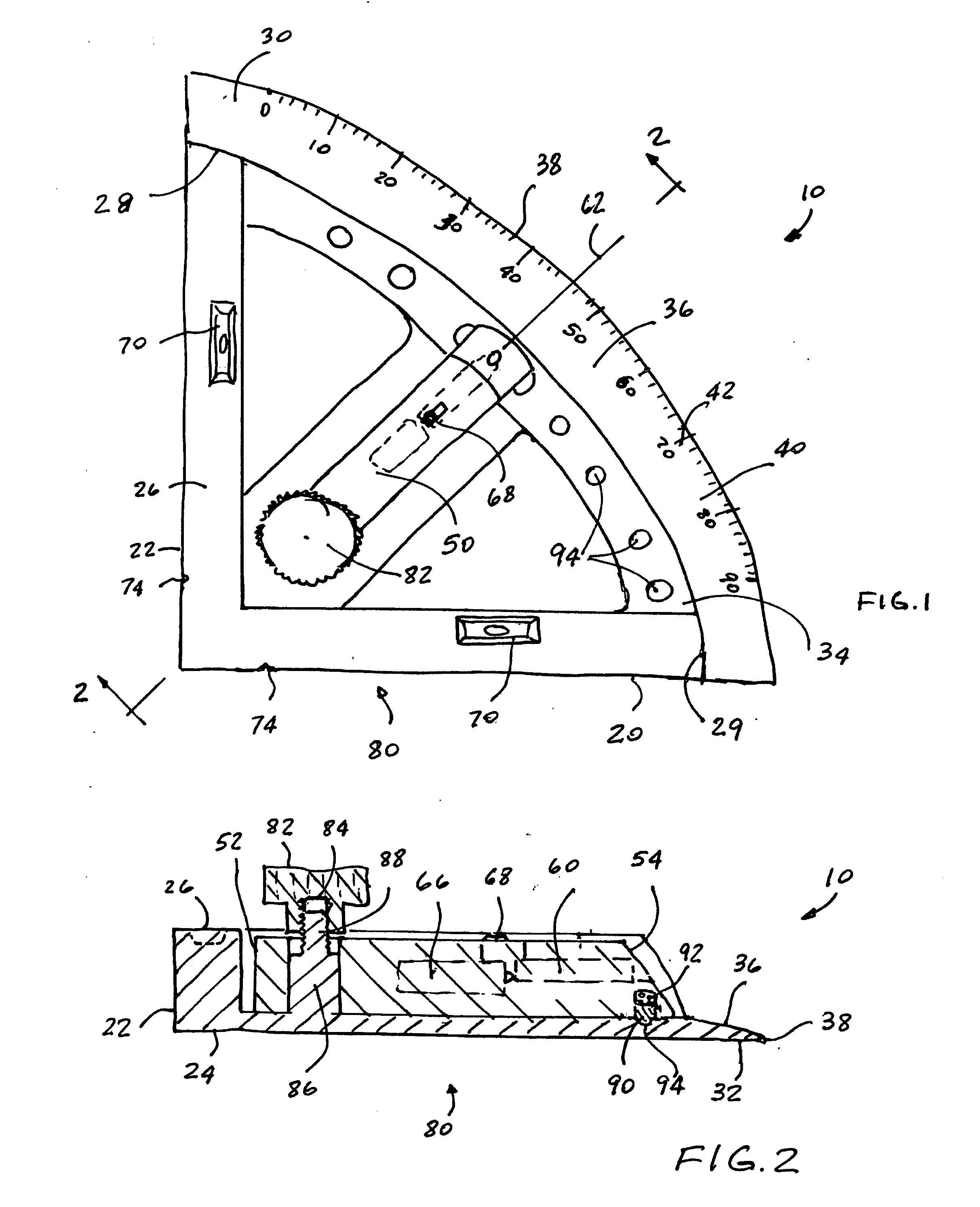 Laser protractor