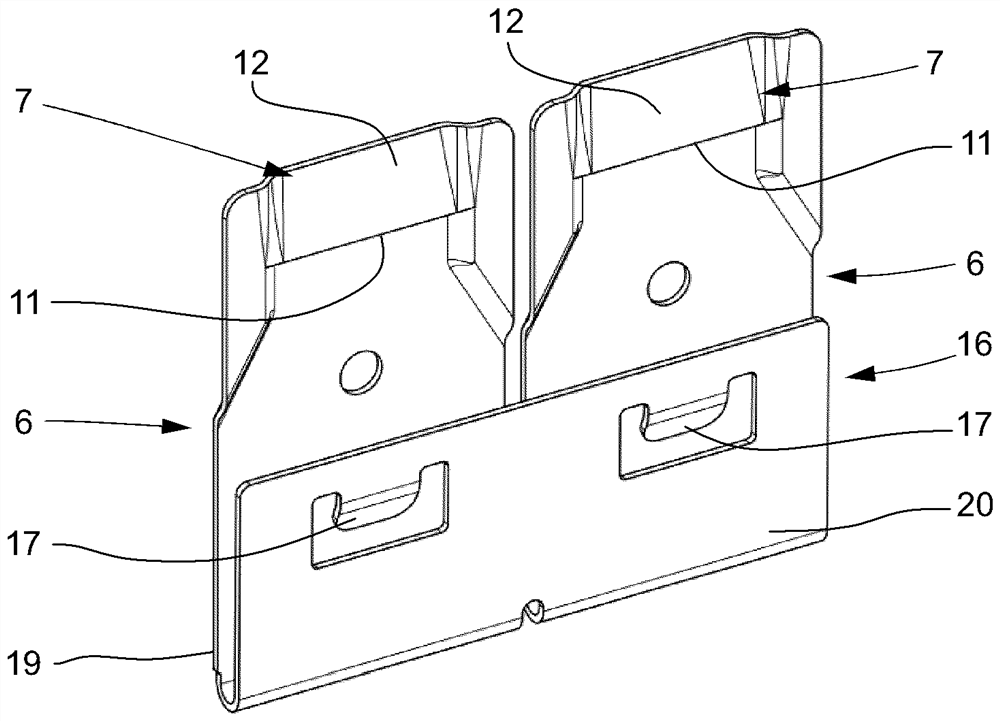 Holding frame for plug connector