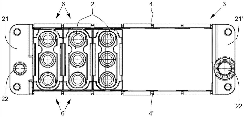 Holding frame for plug connector