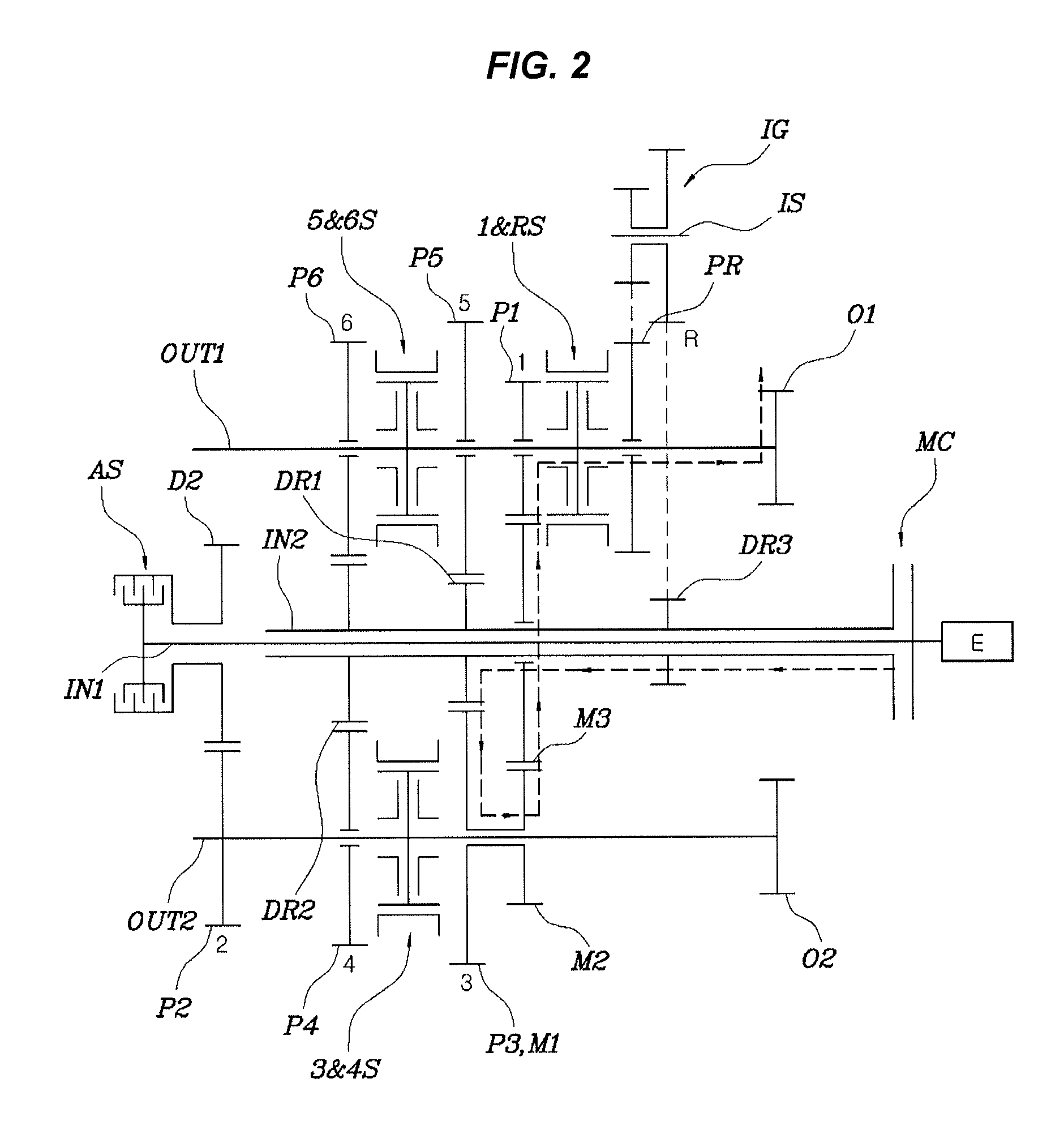 Transmission for vehicle