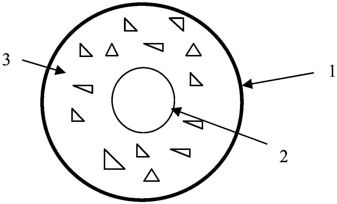 Novel composite rod with built-in hollow bamboo pipe