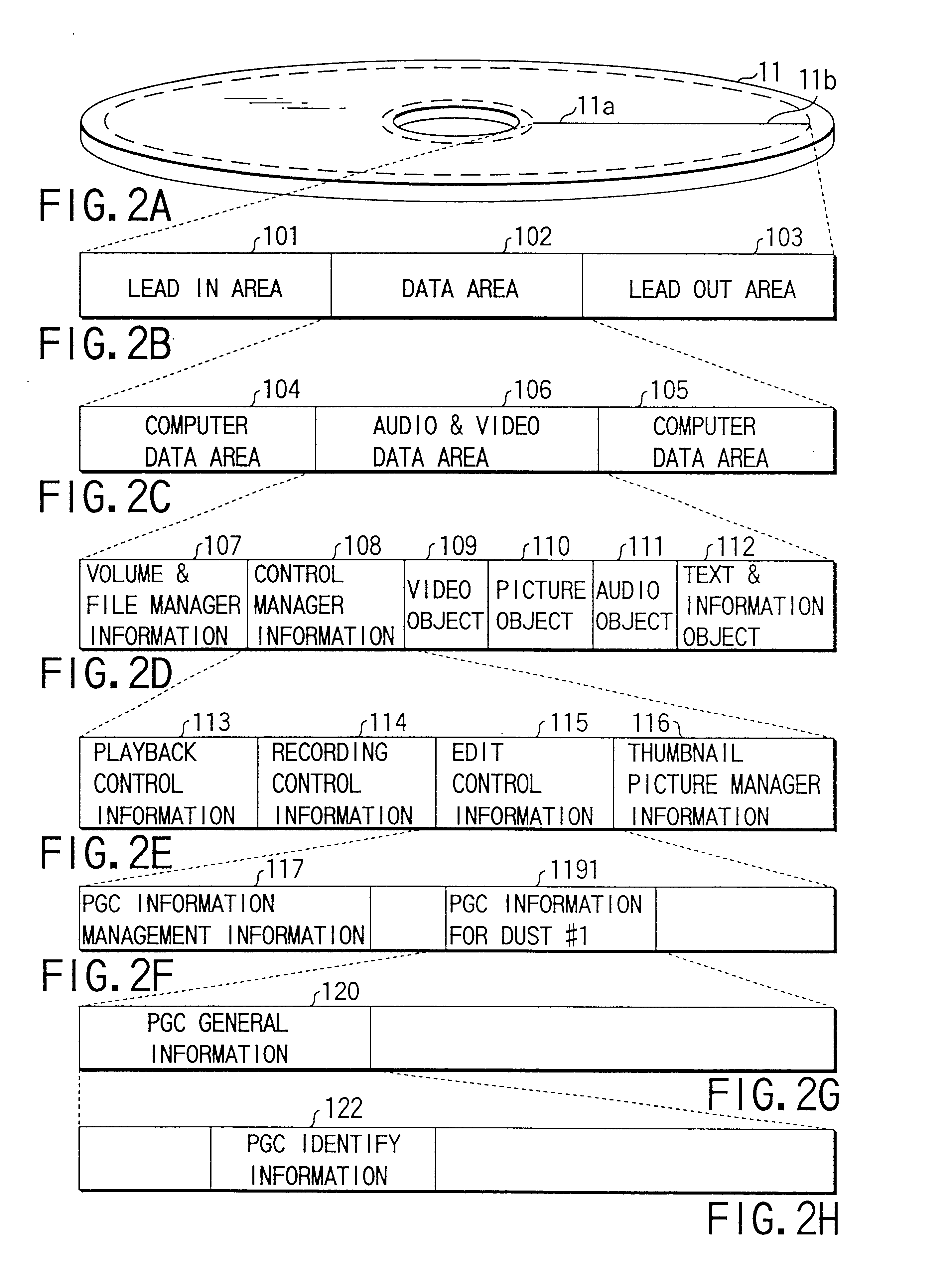 Video data recording medium, video data recording apparatus and video data playback apparatus