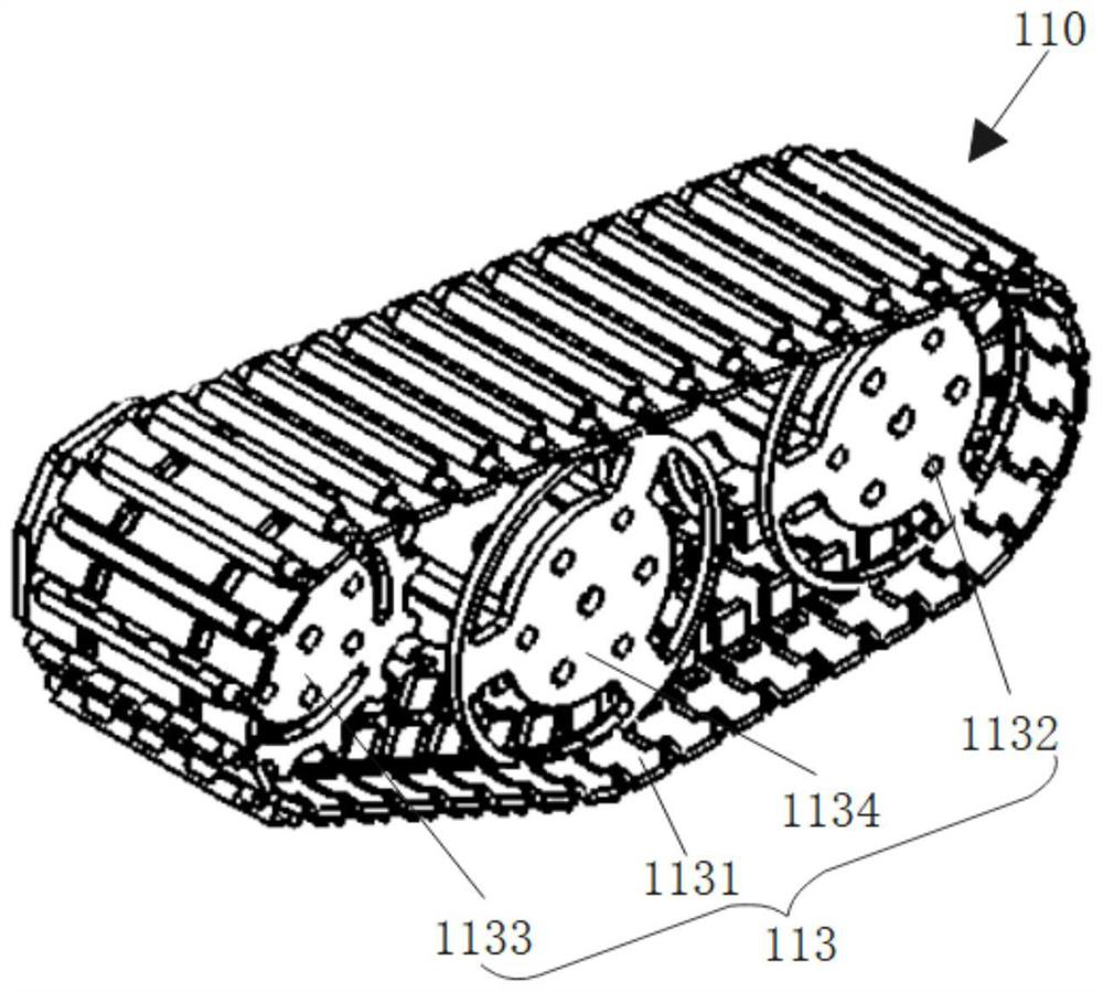 Walking device and carrying equipment