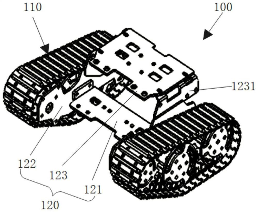 Walking device and carrying equipment