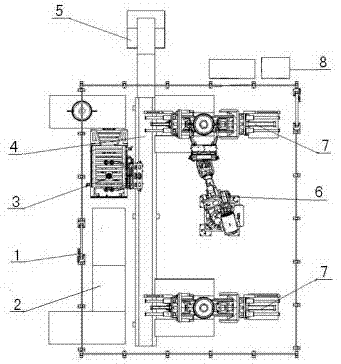 Production unit automatically breaking off hub casting lug