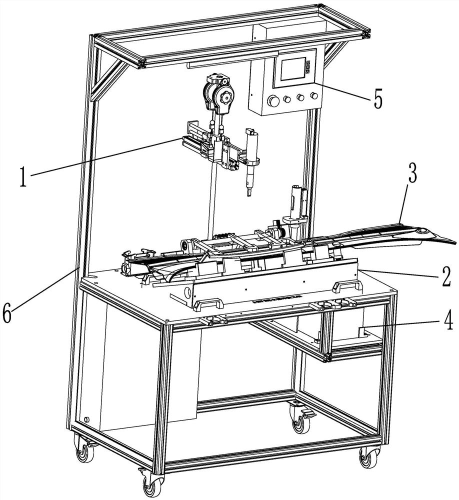 Semi-automatic welding equipment for automobile water falling groove