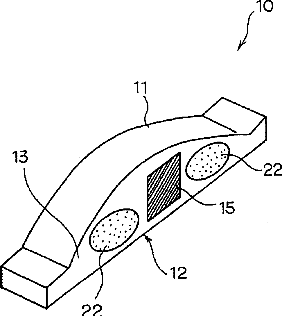 Plastic moulding article, moulding method and metal mould for the moulding thereof