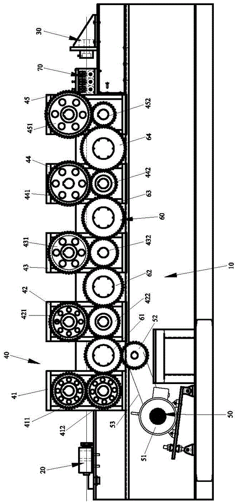 Thrust compound power device and method for producing special-shaped wire using the device