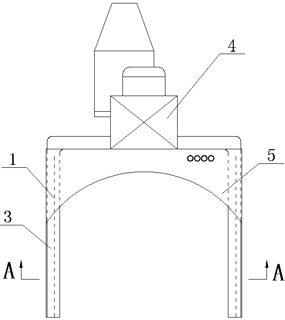 Rotary air curtain rang hood with oil fume filter device