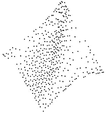 Method for finding topological neighbors in sampled data of physical surface