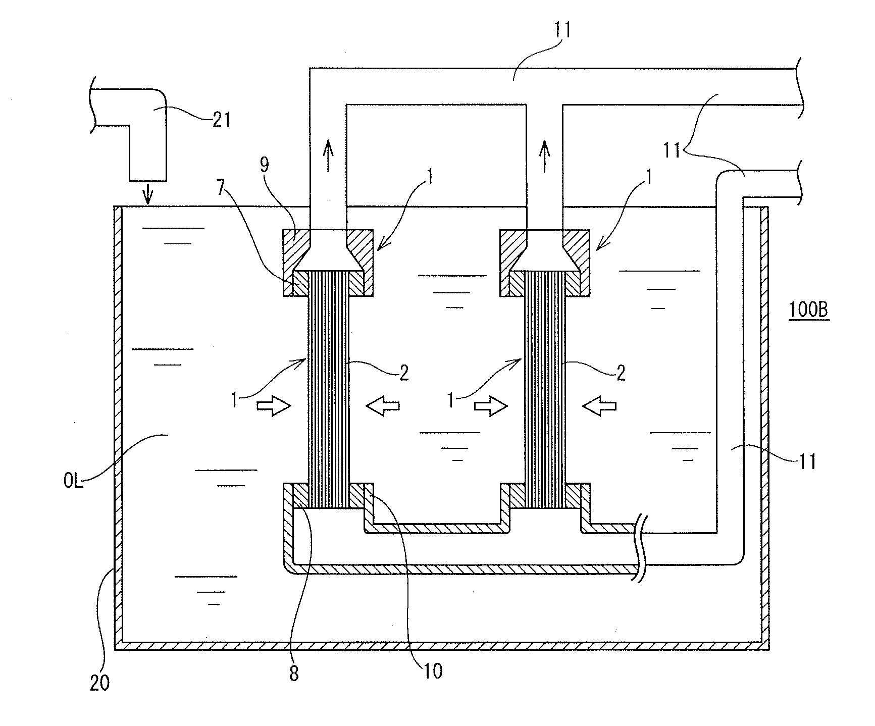 Membrane distillation module and wastewater treatment apparatus