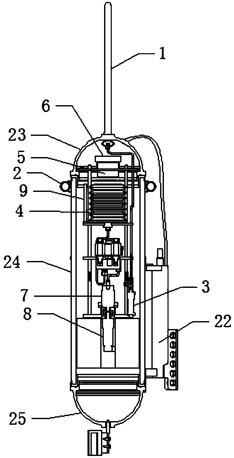 Marine profile buoy and control method thereof