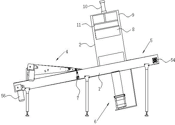 Compression moulding device of large concrete bricks