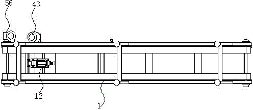 Compression moulding device of large concrete bricks