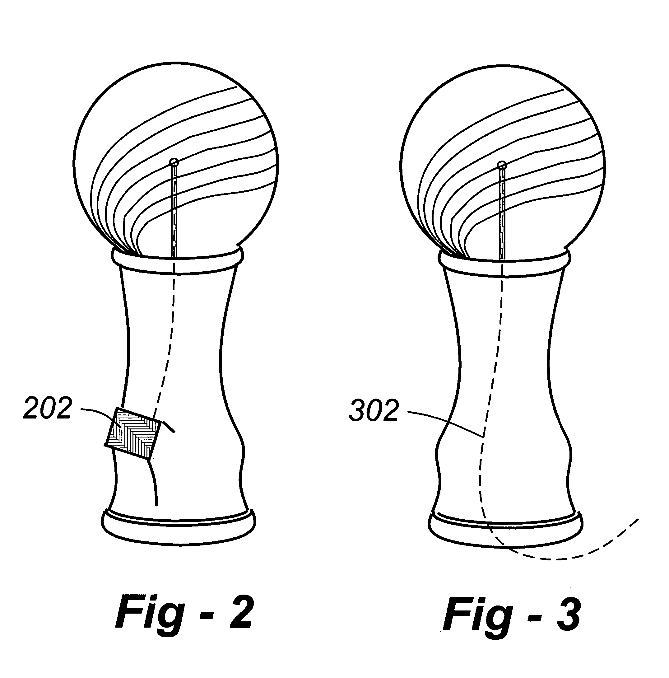 Gazing globes and other ornamental objects including light sources and light-activated materials