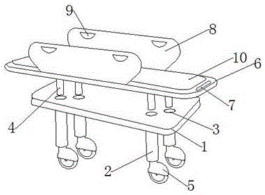 Detachable medical rescue stretcher