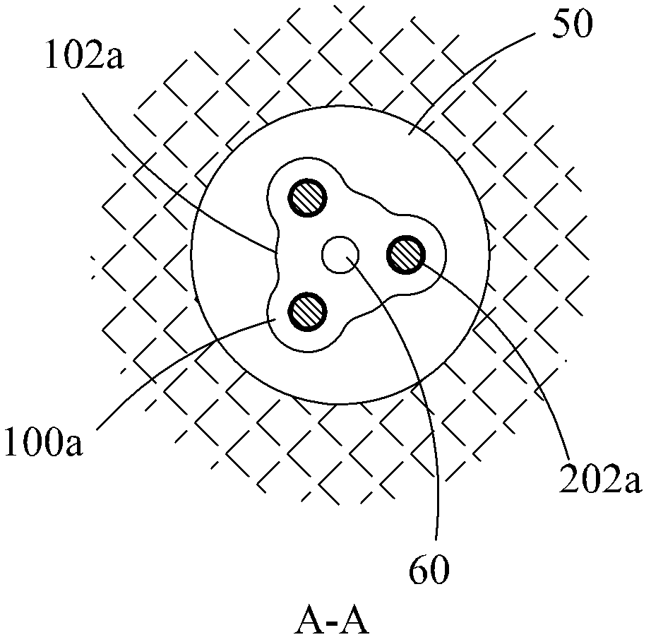 Pressure dispersion type yielding anchor cable