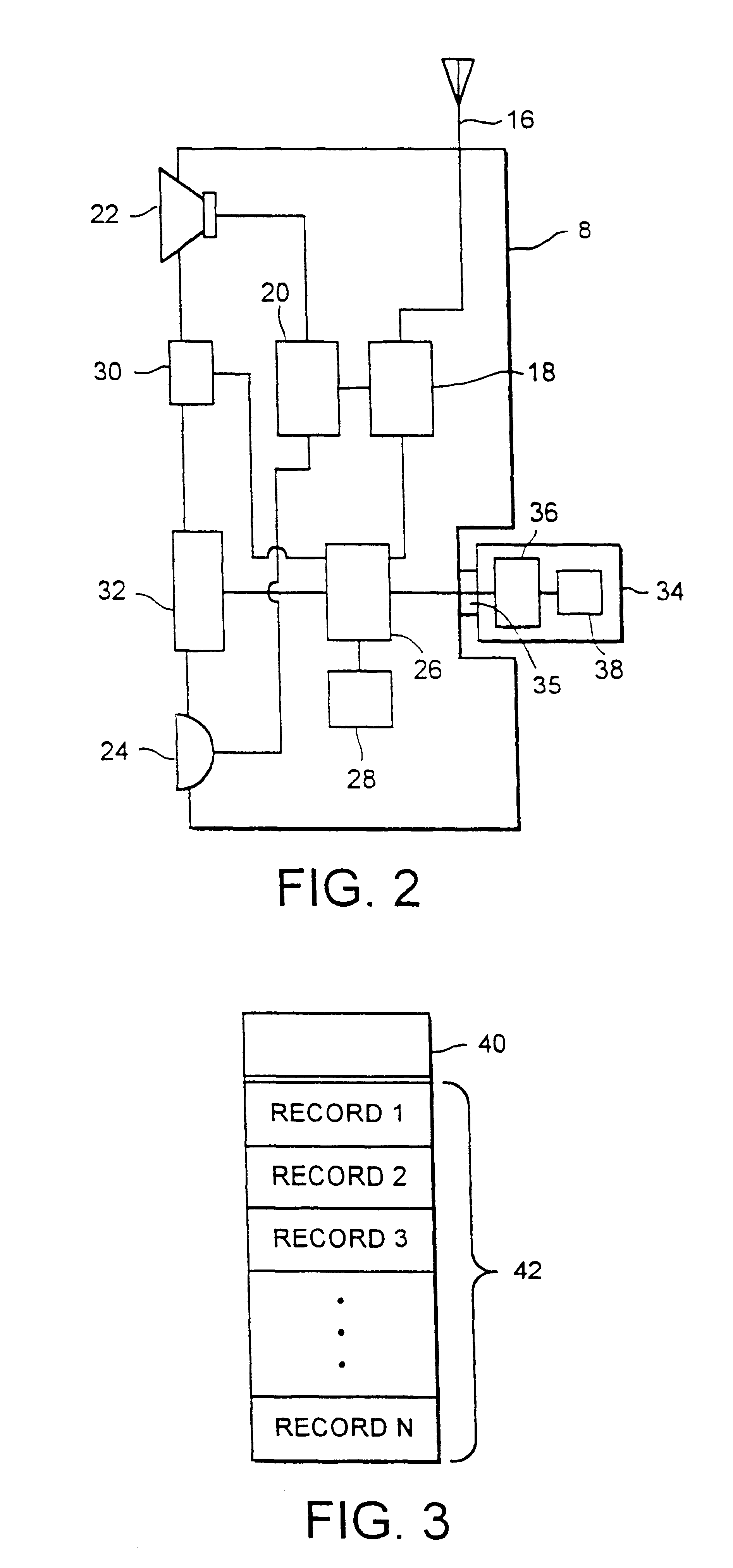 Data store for mobile radio station