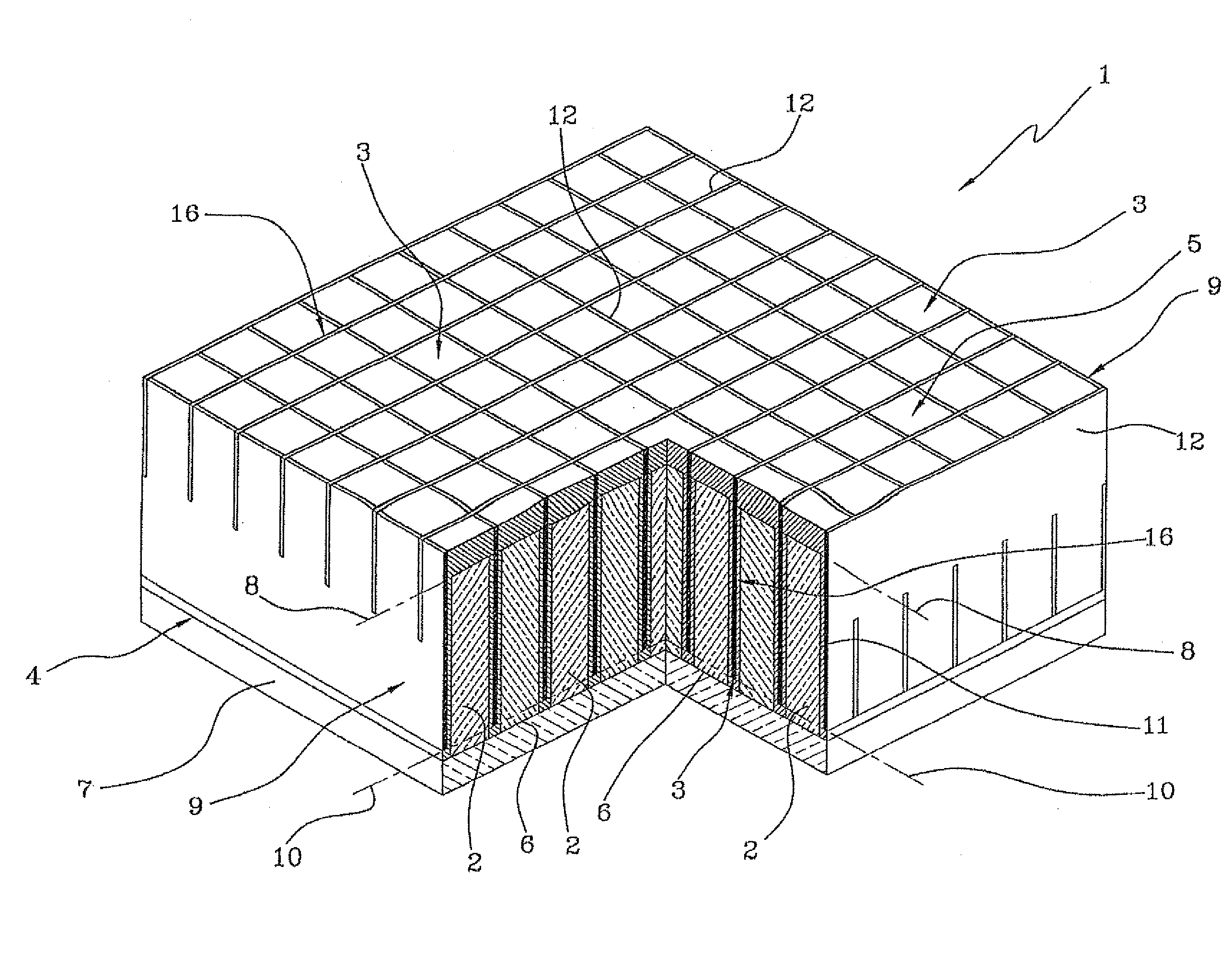 Method for obtaining a scintillation structure