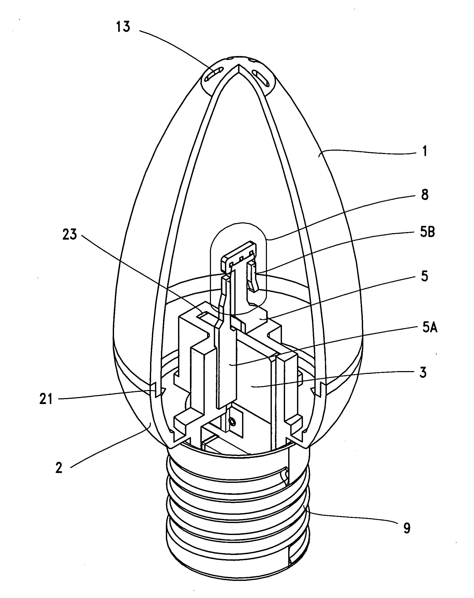 LED bracket weld-free plug-in lamp