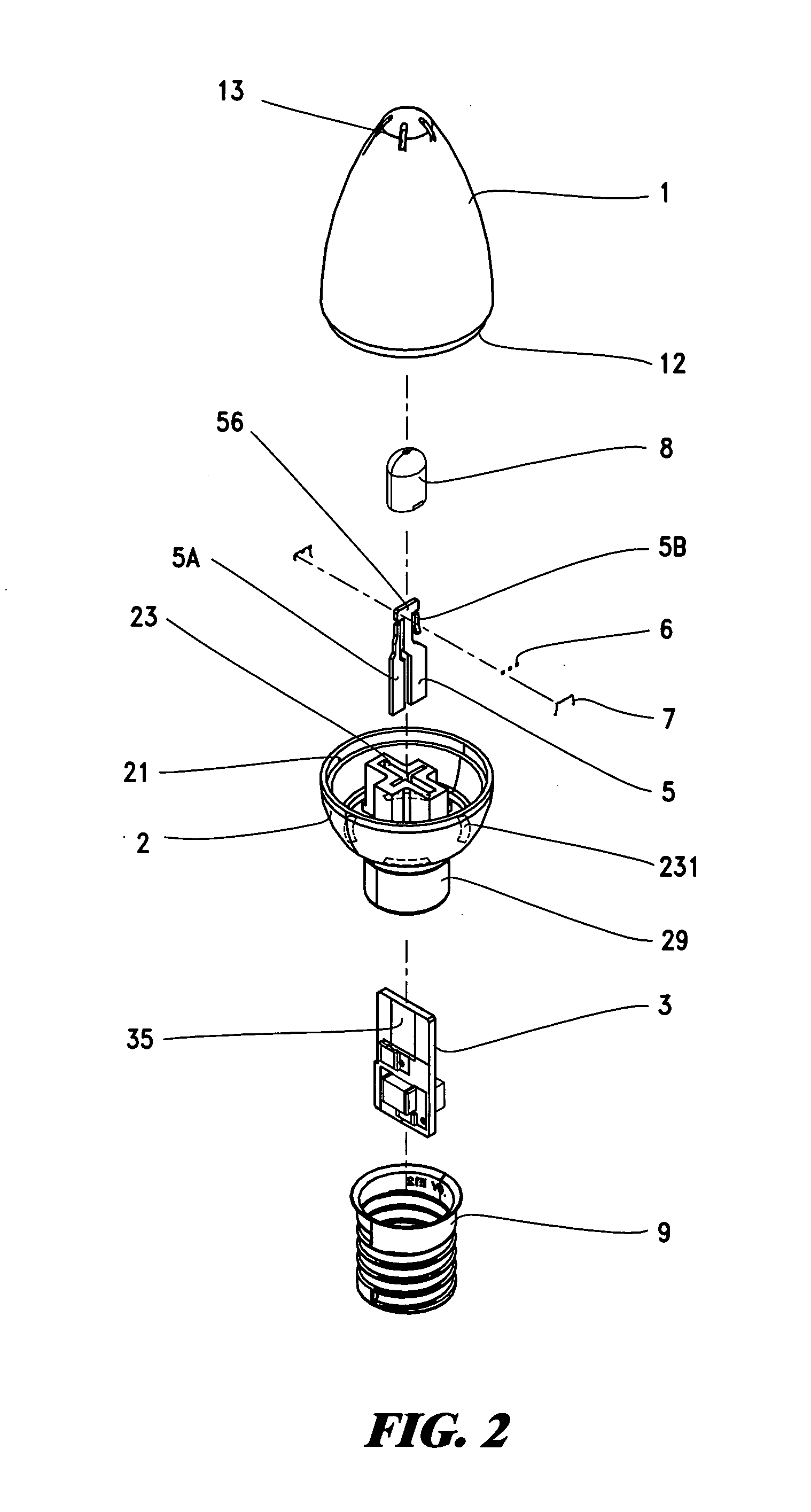 LED bracket weld-free plug-in lamp